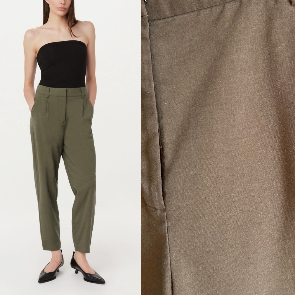Frank & Oak Sz 14 Amelia Brown Kaki Balloon Pants